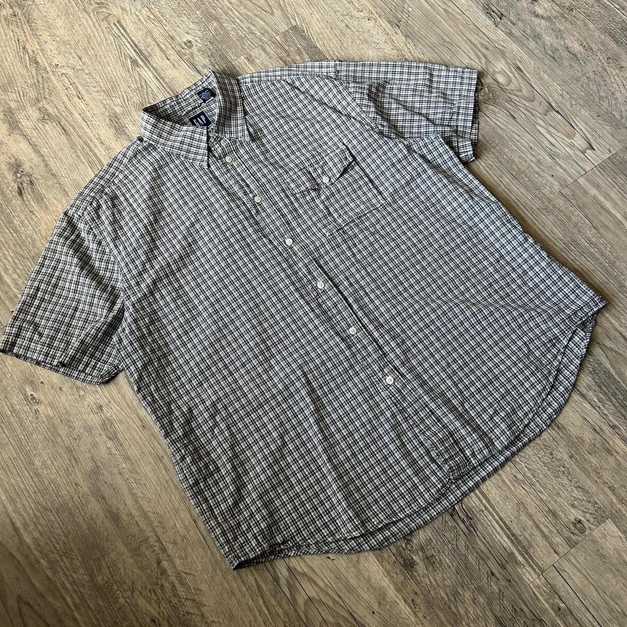 2000s Grunge Button Up Nice pattern. No... - Depop