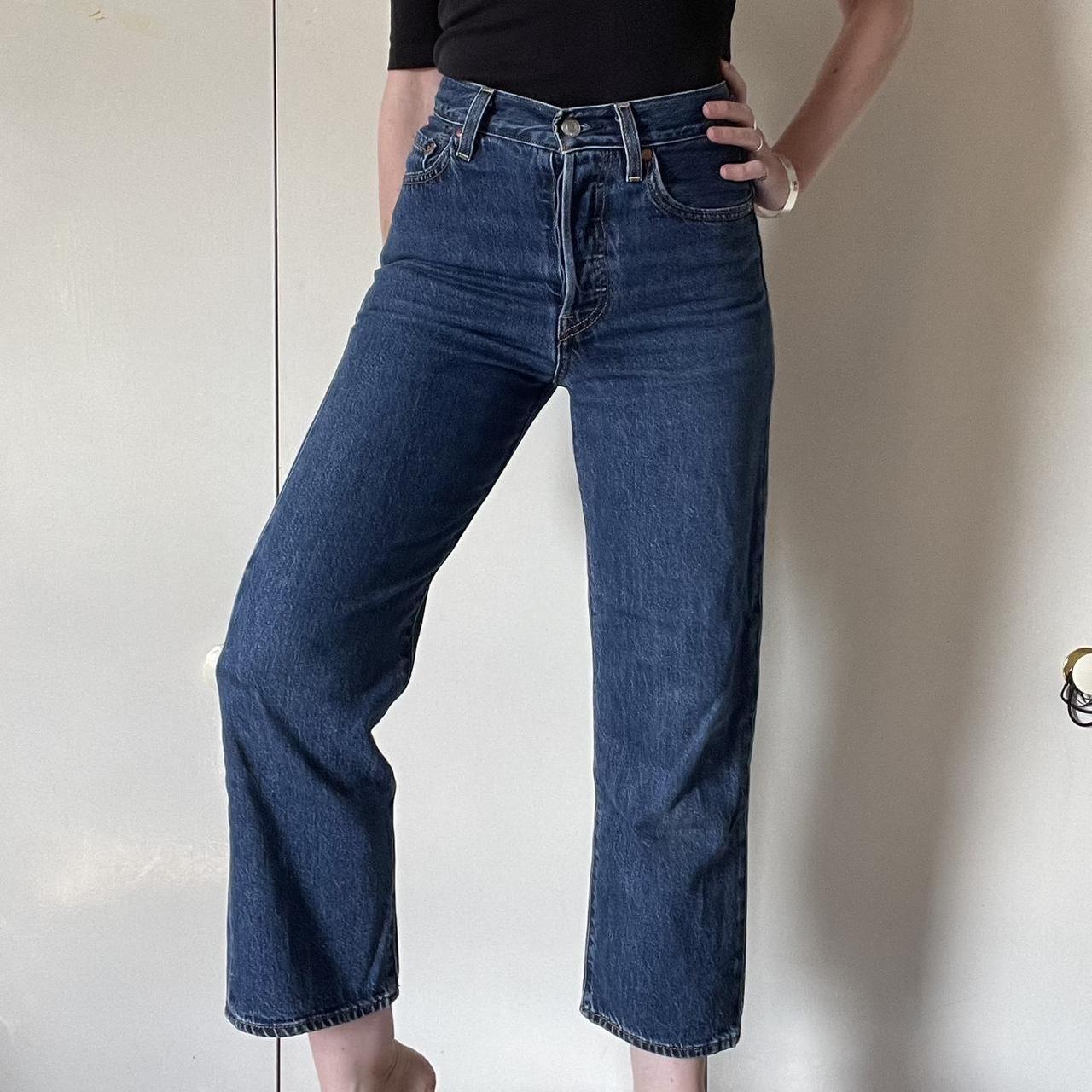 Levi’s rib cage jeans. High waisted. Cropped leg.... - Depop