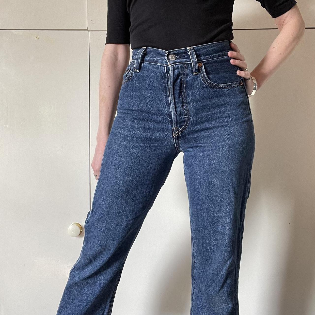 Levi’s rib cage jeans. High waisted. Cropped leg.... - Depop