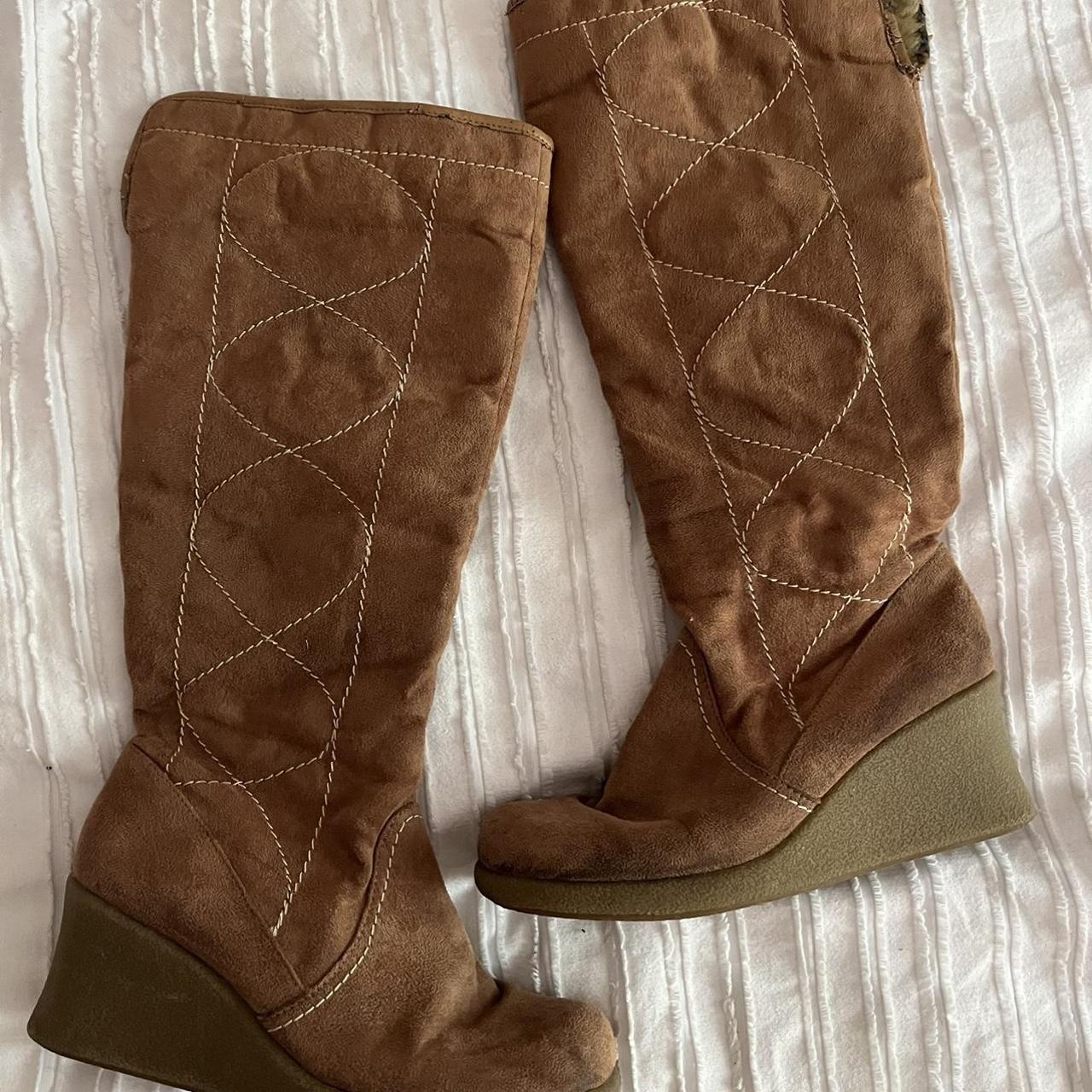Bratz Women's Brown and Tan Boots Depop