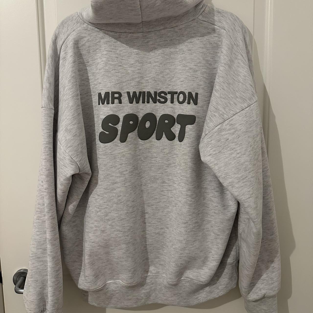 mr winston marle grey hoodie, in perfect condition!... Depop