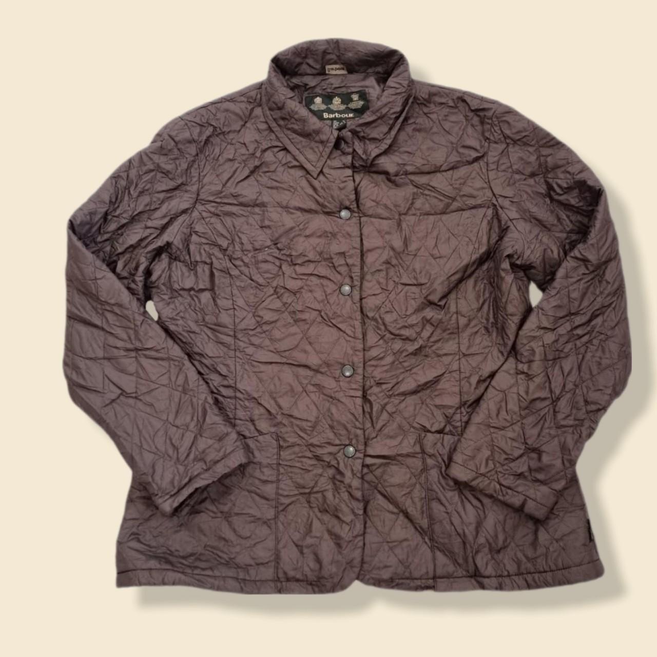 🌌 Vintage Womens Barbour Jacket Brown Quilted... Depop