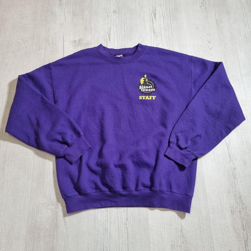 New Planet Fitness Staff Sweatshirt Size Small Purple New from