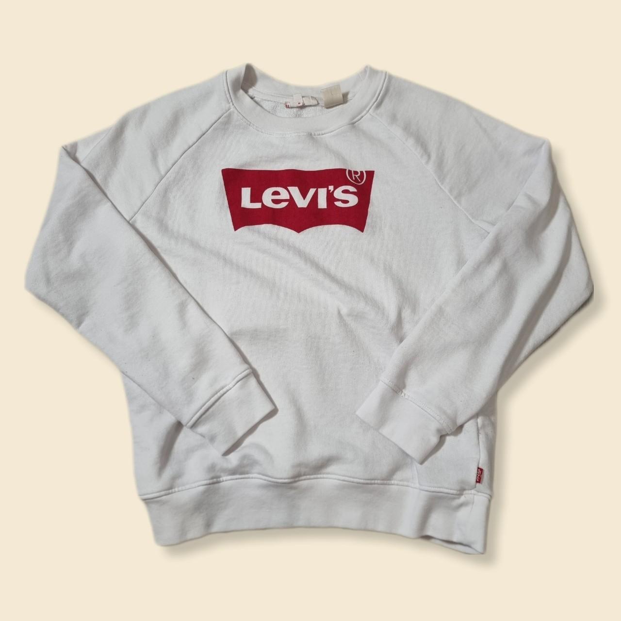 Levis white shop jumper