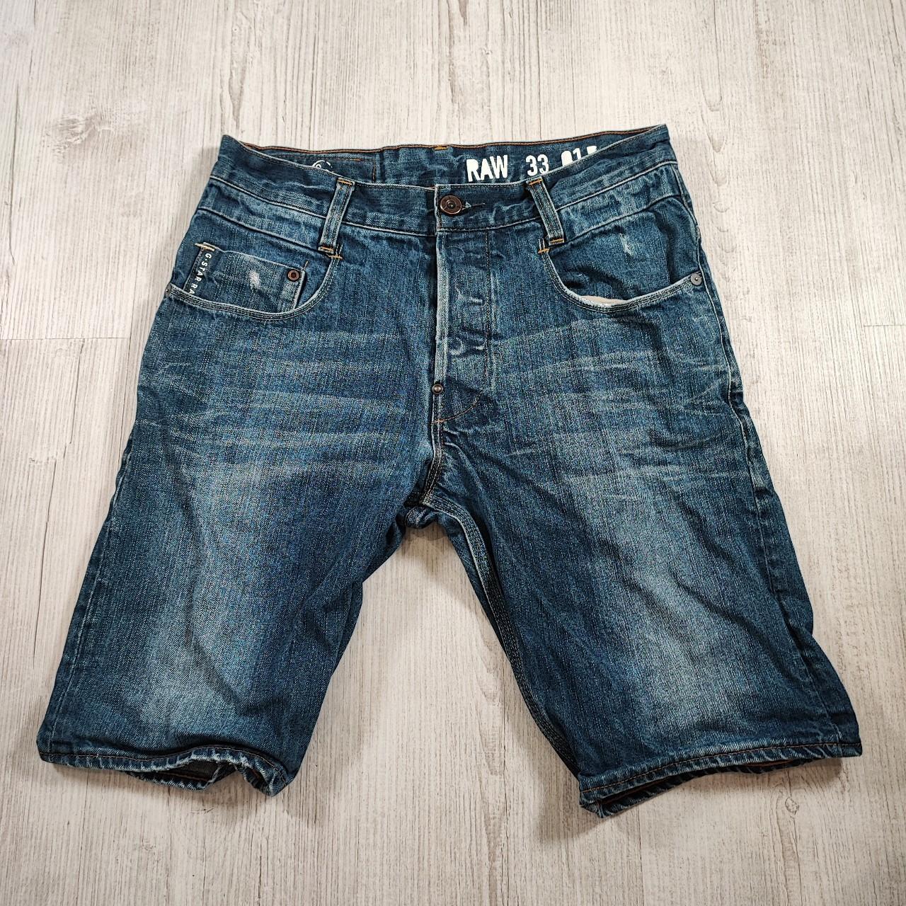 G Star Raw GS01 Blue Denim Jean Shorts Jorts Check. Depop