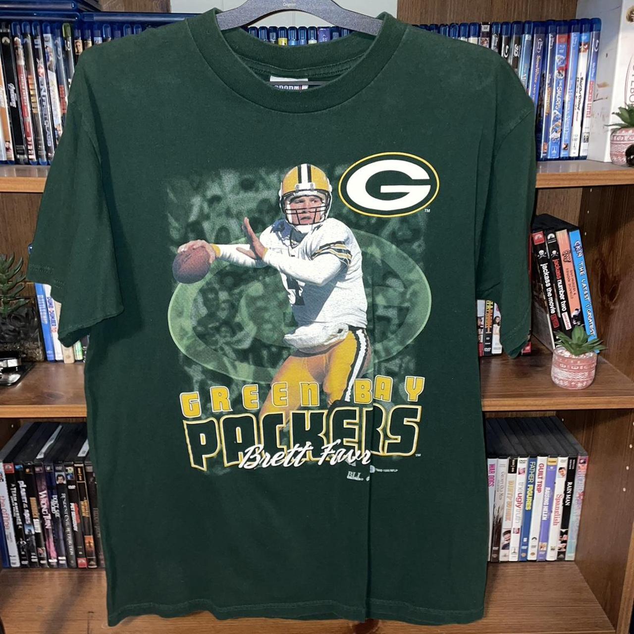 Vintage Brett Favre T-shirt Green Bay Packers - Depop