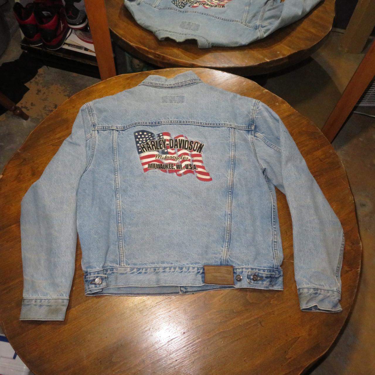 vintage harley davidson denim jacket