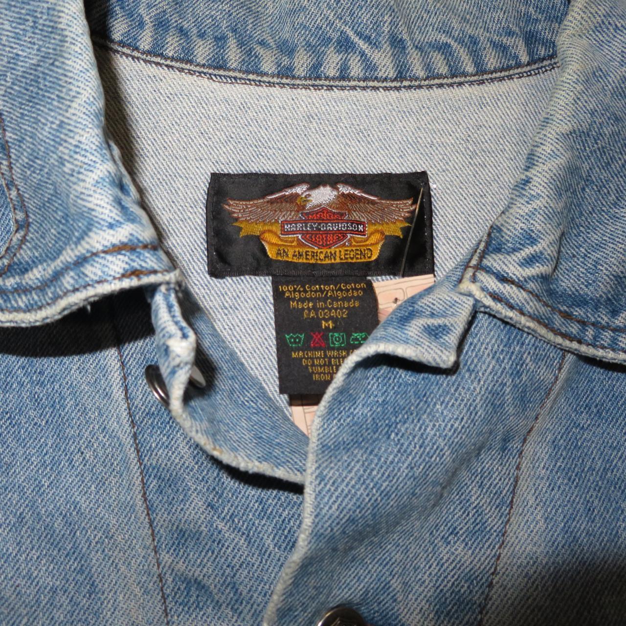 vintage harley davidson jean jacket