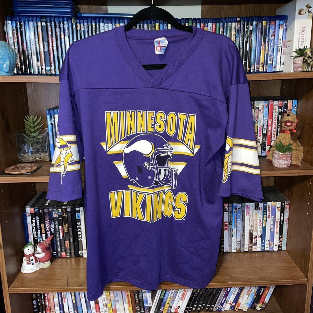 Vintage Minnesota Vikings NFL Football T Shirt by Garan Made 