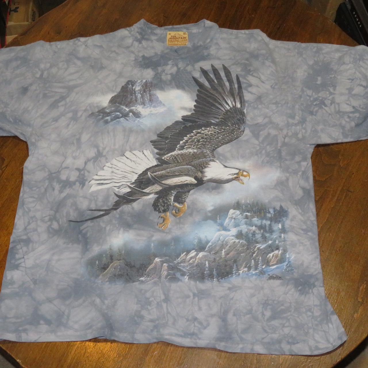 Animal Print Vintage Bald Eagle Tee Shirt Size XL