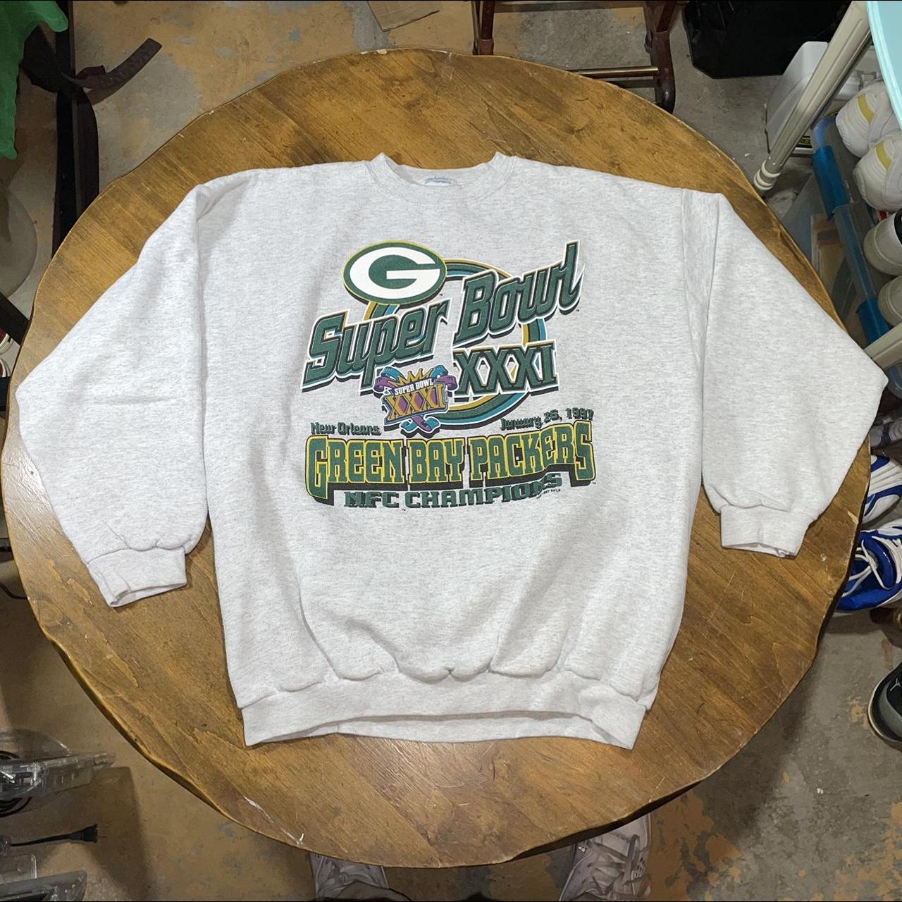 Vintage Green Bay Packers Sweatshirt Green Bay - Depop