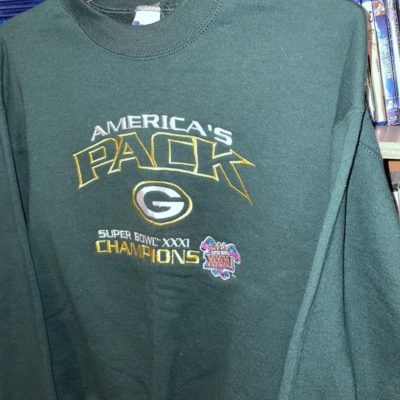 Vintage Green Bay Packers Sweatshirt Dope - Depop