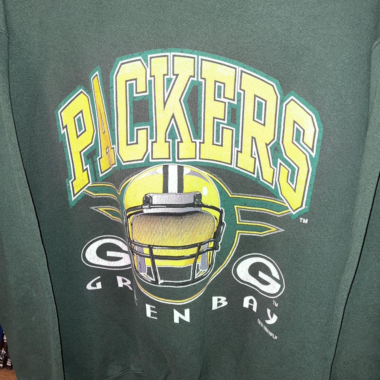 Vintage Green Bay Packers Sweatshirt Dope - Depop