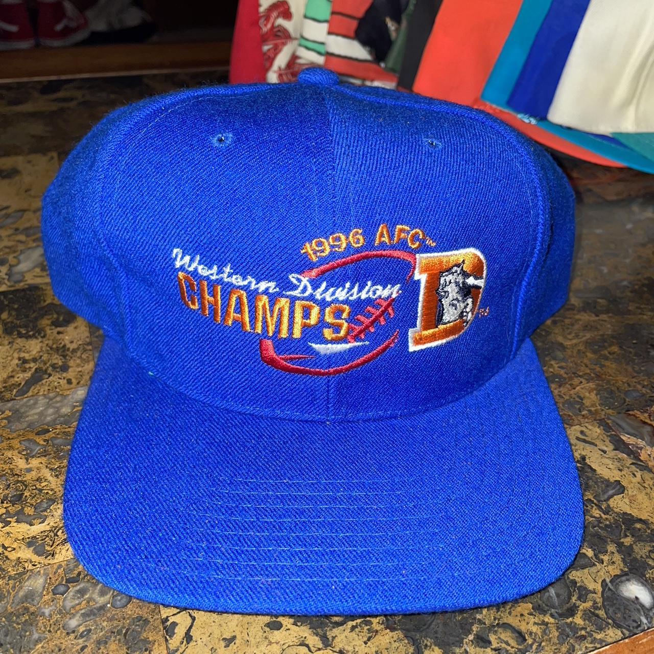 Vintage Denver Broncos Snapback 1996 Western... - Depop