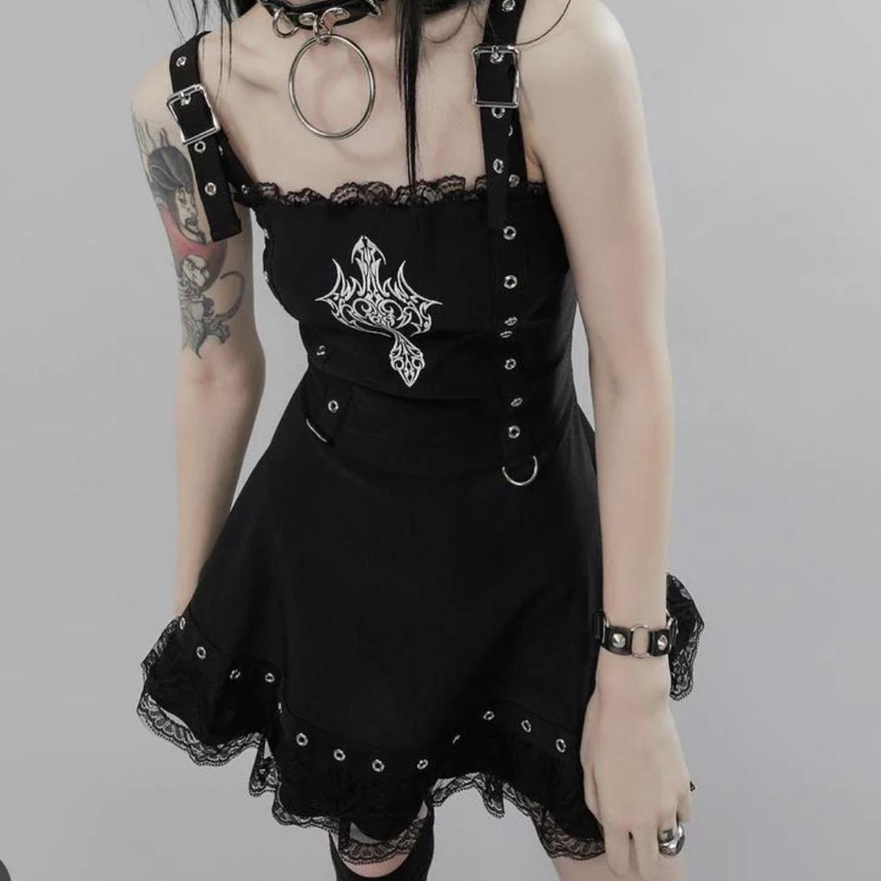 Widow by Dolls kill unholy soul fit and flare dress... Depop