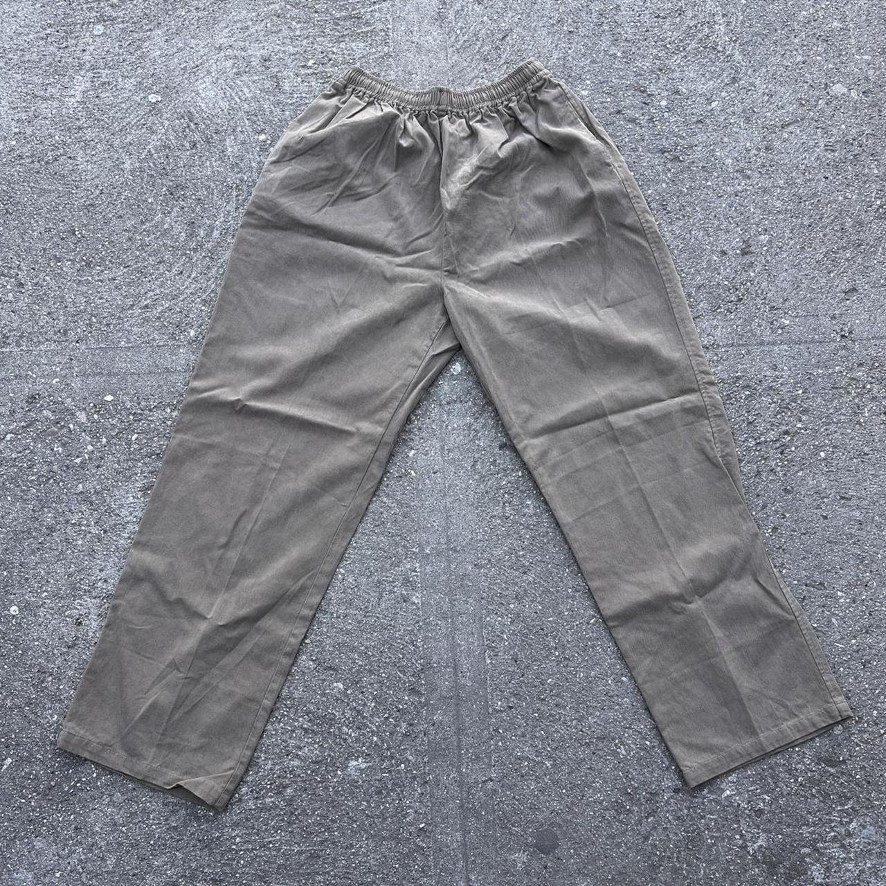 Cargo Parachute Pants Khaki Size Large (30”-32”) - Depop