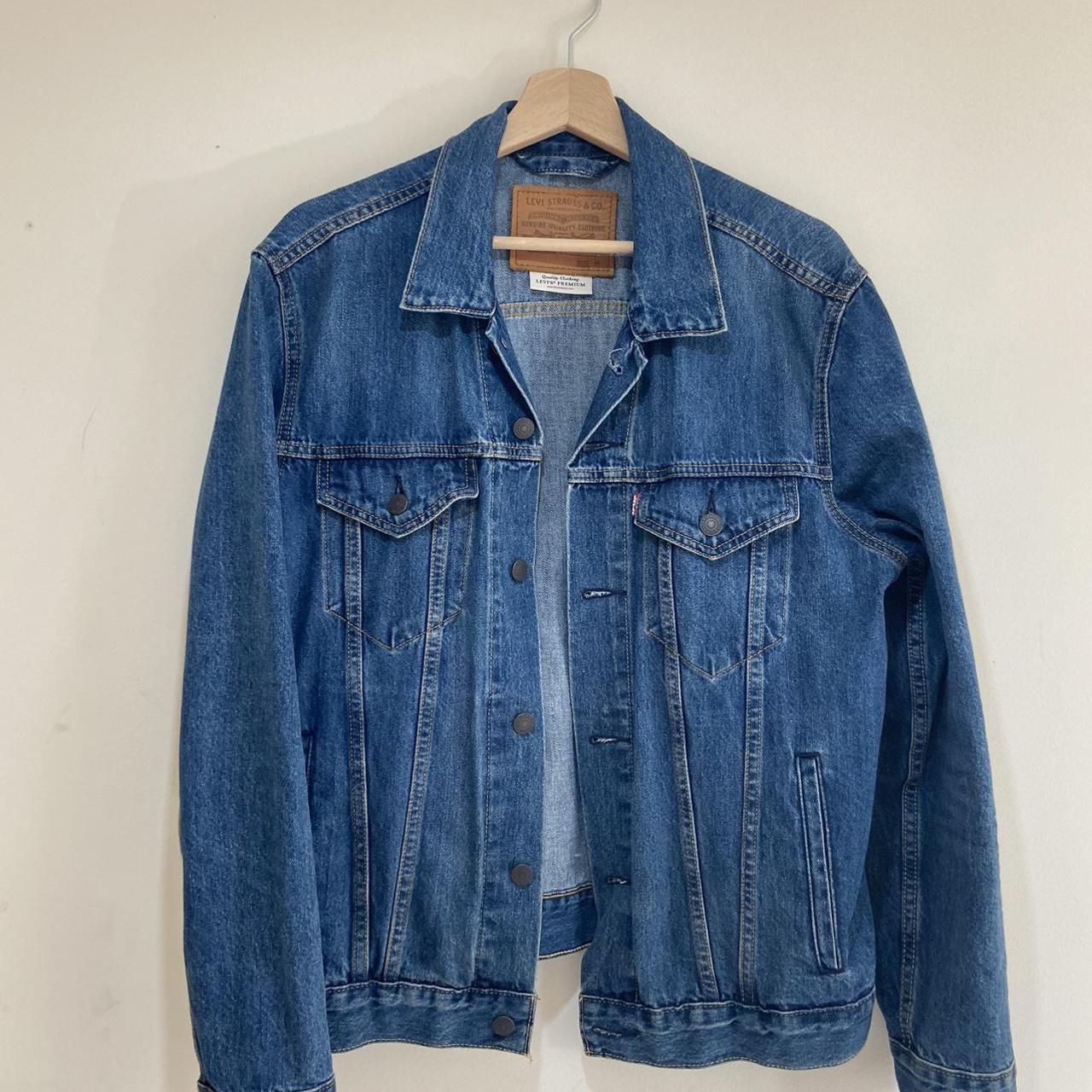 Mens Levi’s Denim Trucker Jacket Size: M Condition... - Depop