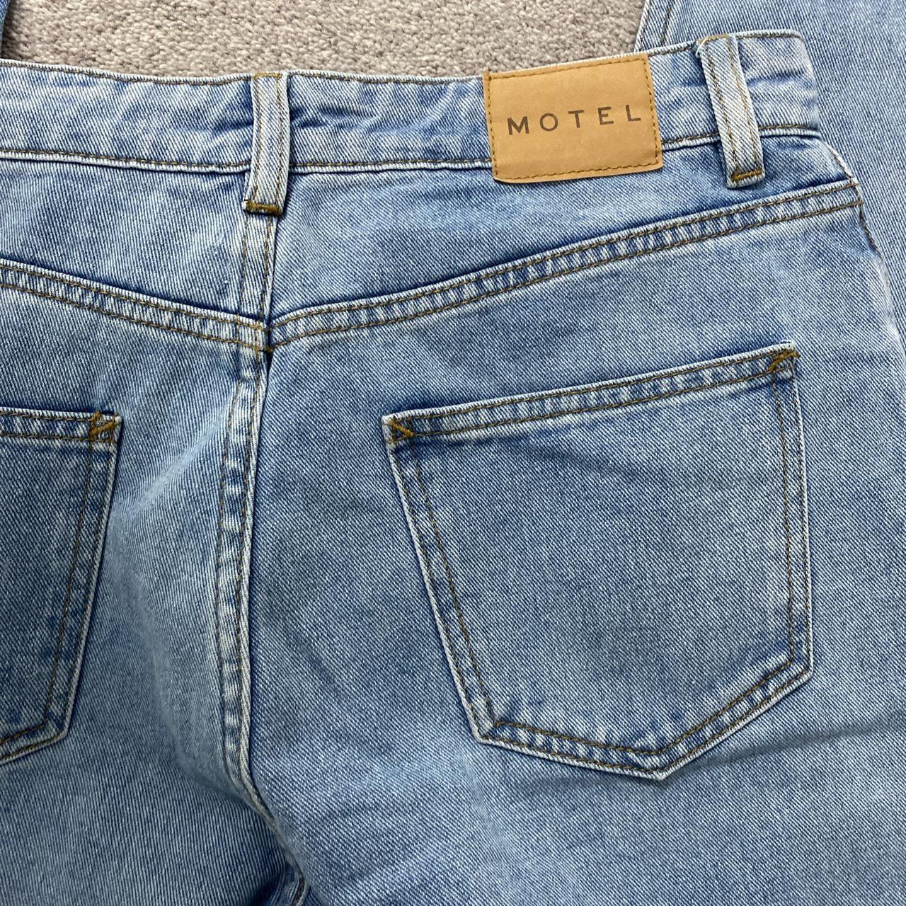 Motel light wash denim, straight leg jeans High... Depop