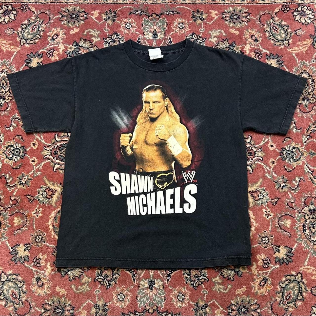 Vintage WWE Shawn Michaels T Shirt Black Some minor... - Depop