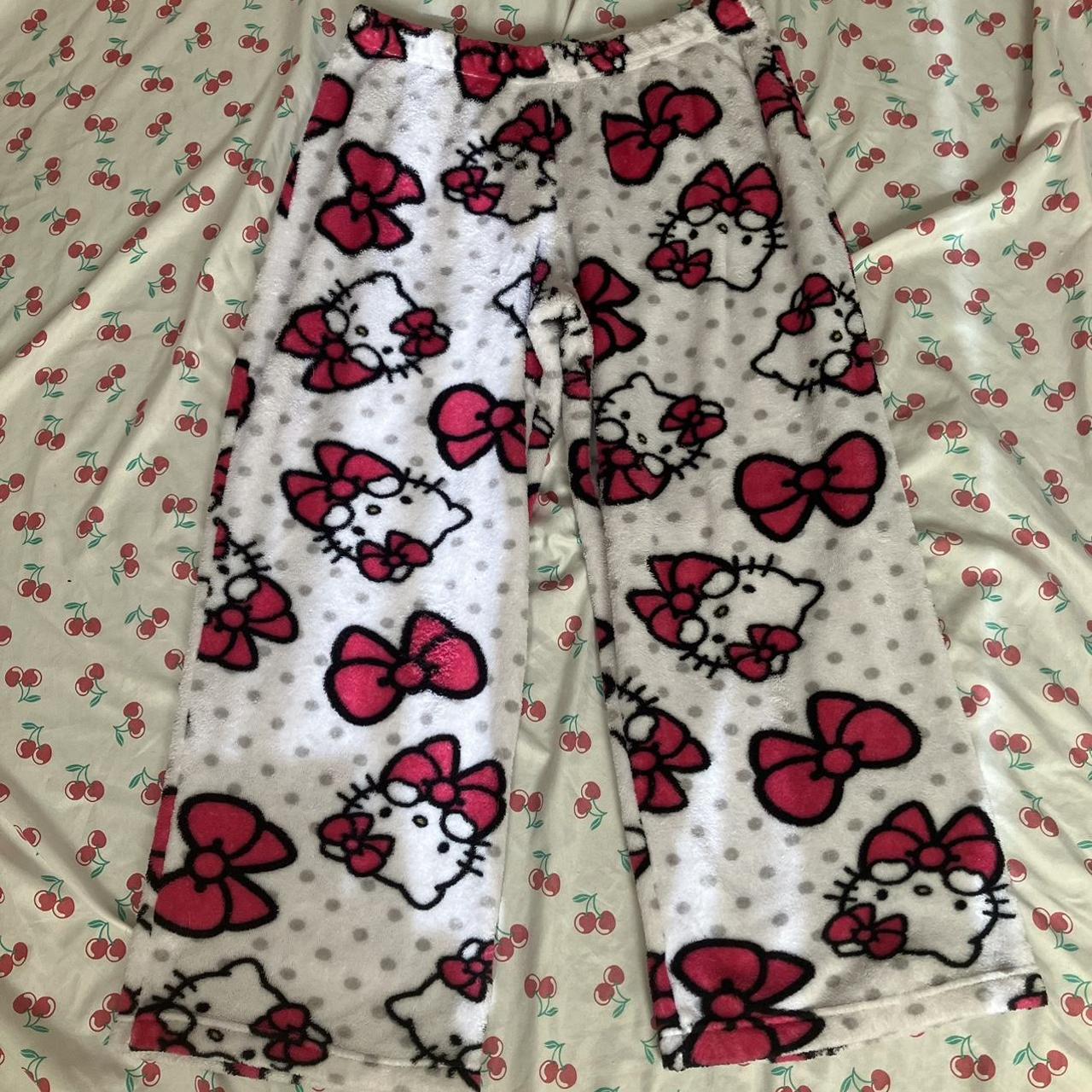 Hello kitty pajama set, including matching shirt and... - Depop