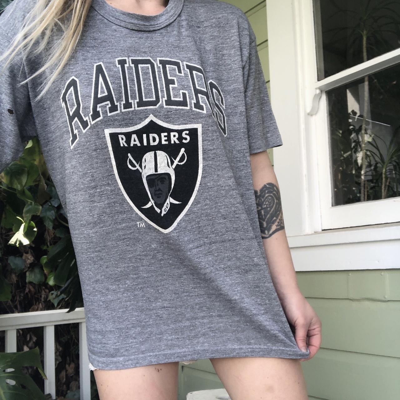 Raiders Black Graphic T Shirt Dress