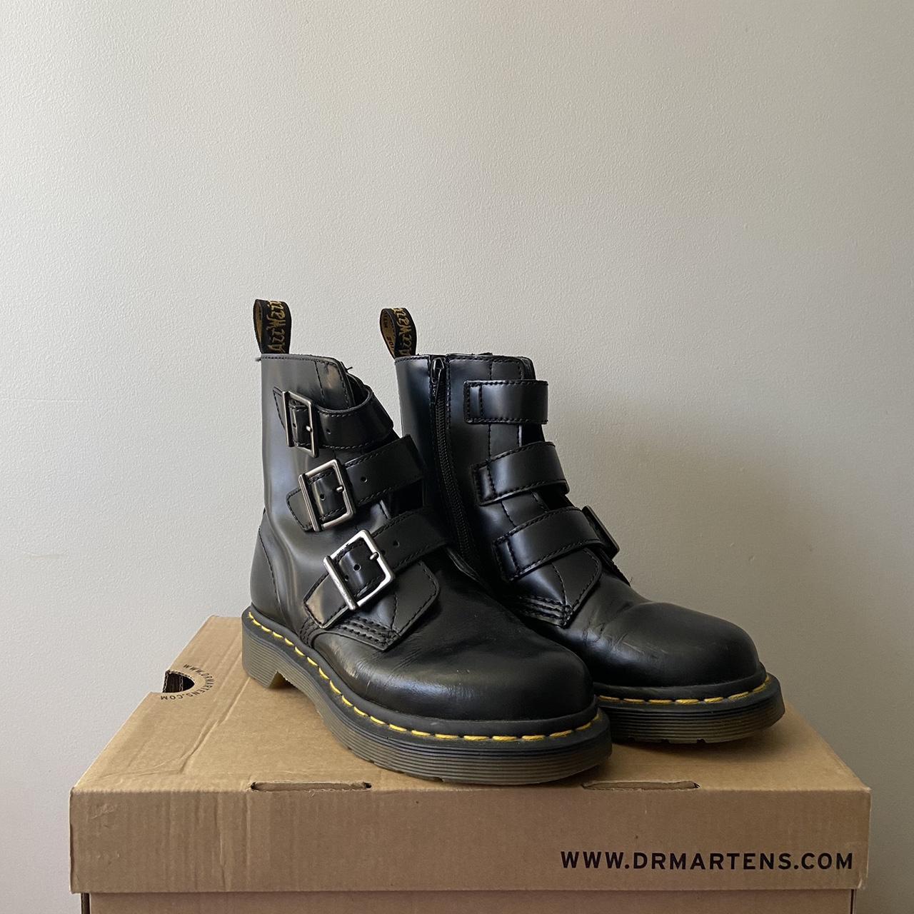 Dr martens blake deals strap buckle boot