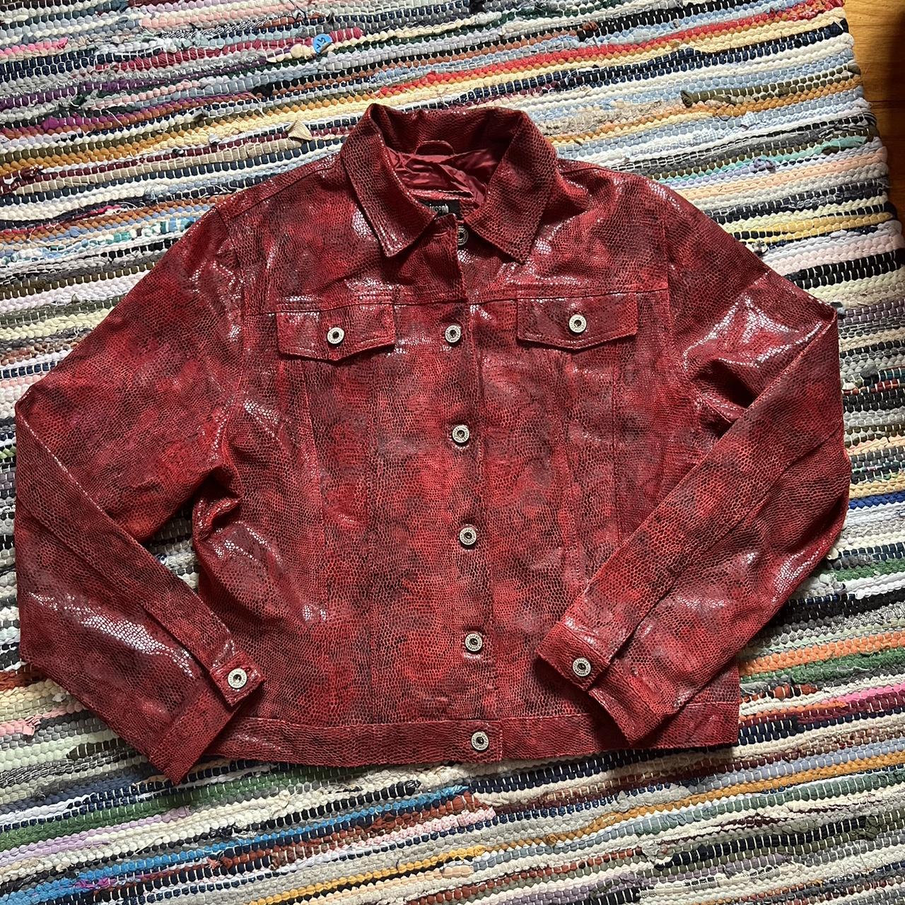 Plus Cherry Red Vintage Pu Oversized Biker Jacket | PrettyLittleThing USA