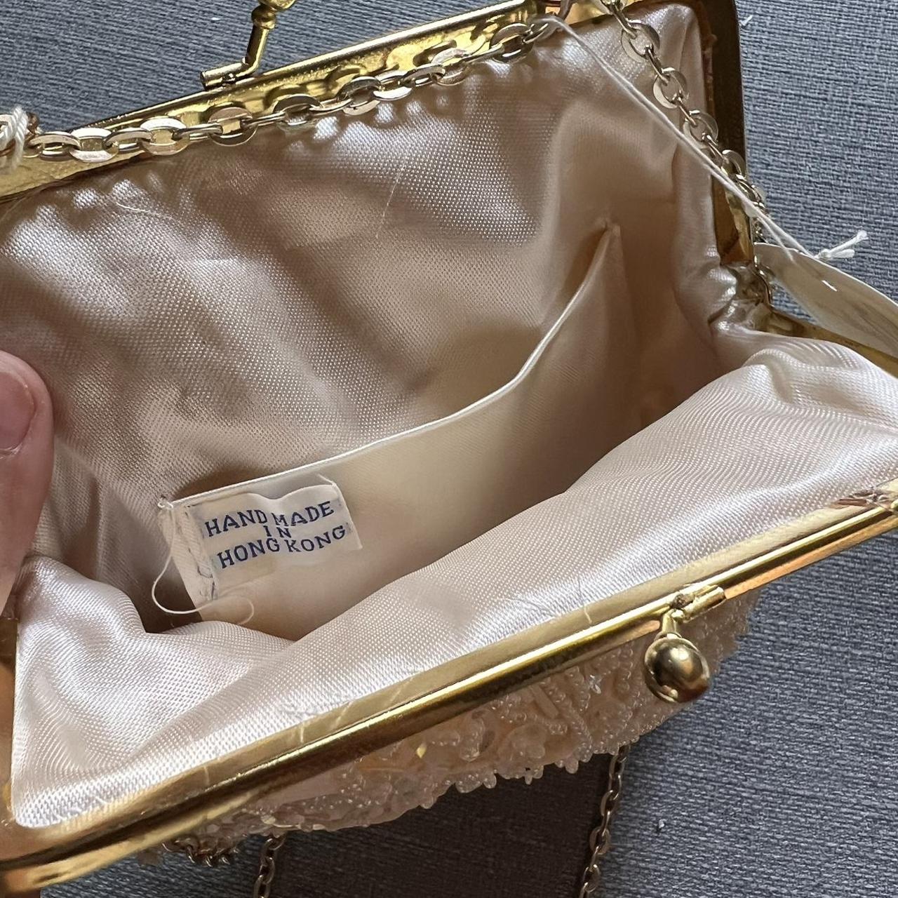 La Regale beaded vintage satin purse. Excellent pre - Depop