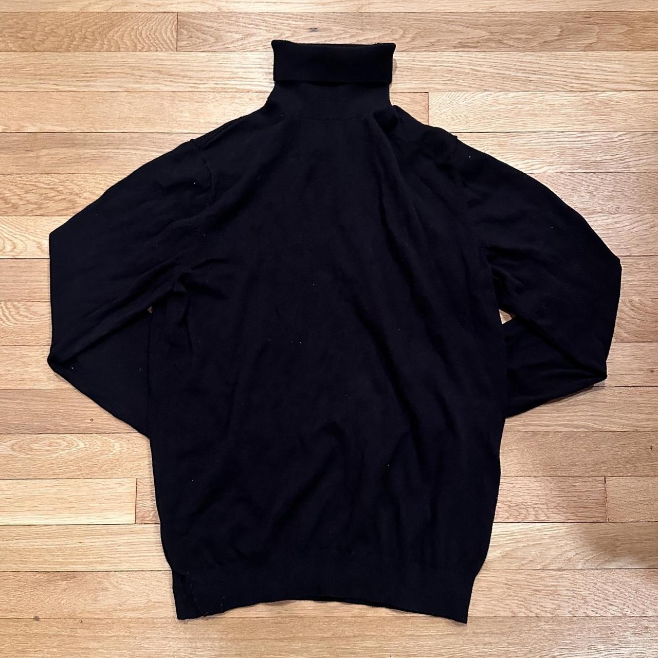 Men's Black Turtleneck Brand H&M Size M Depop