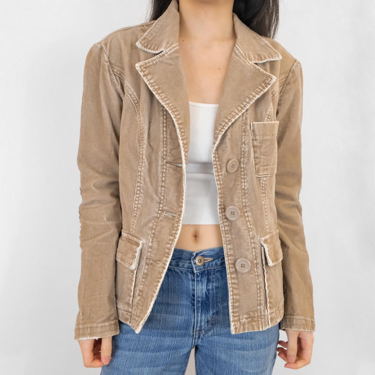 Tan corduroy sale jacket womens