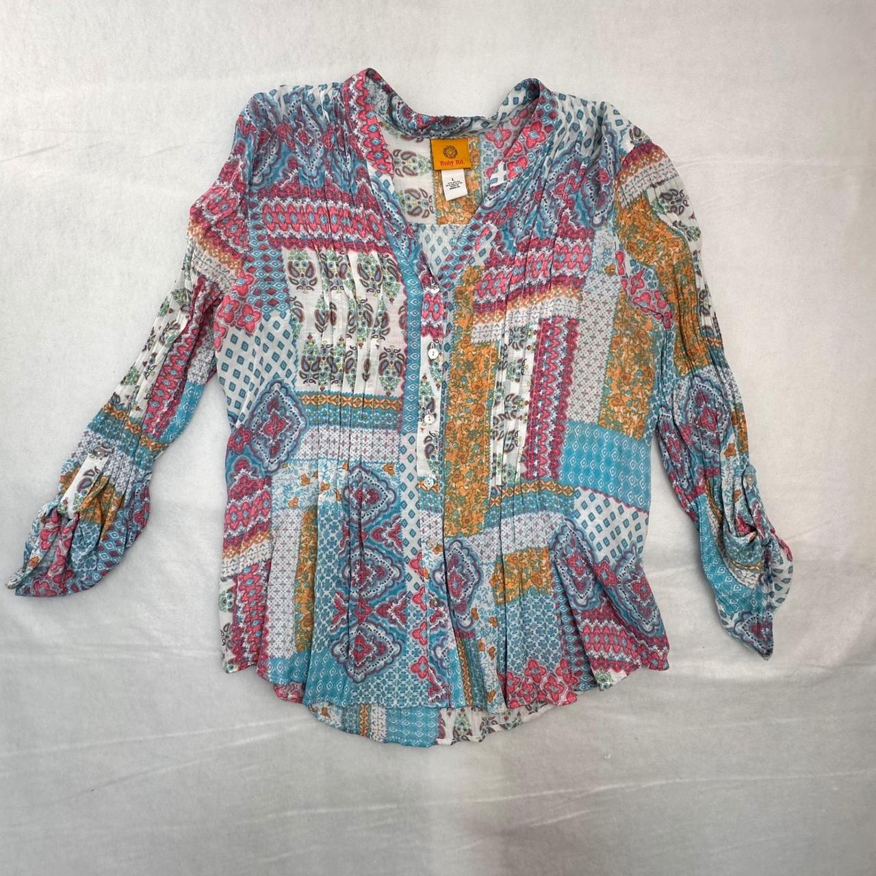Ruby Rd. Women's Blouse - Multi - L – Ruby Rd Wom… - image 1