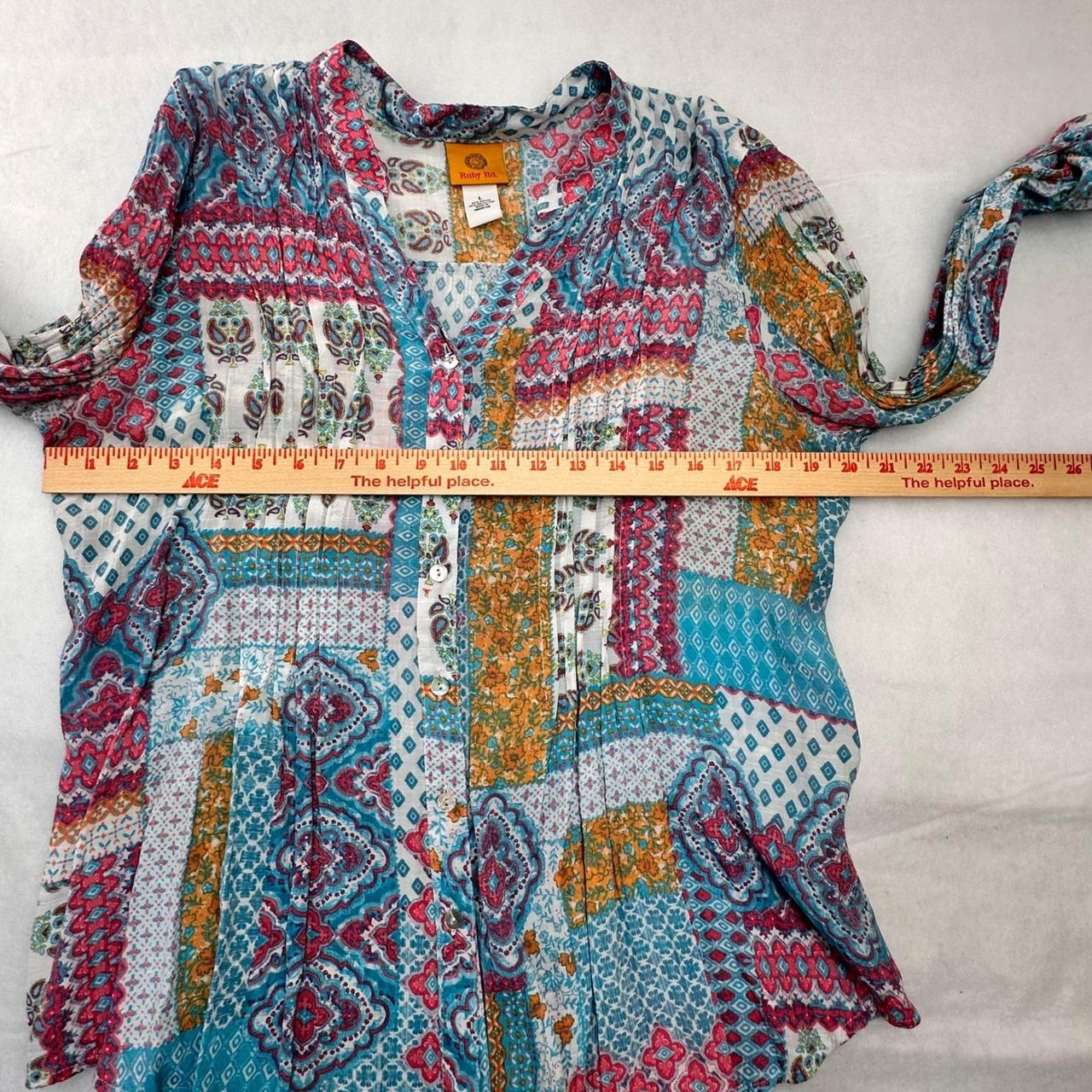 Ruby Rd. Women's Blouse - Multi - L – Ruby Rd Wom… - image 7