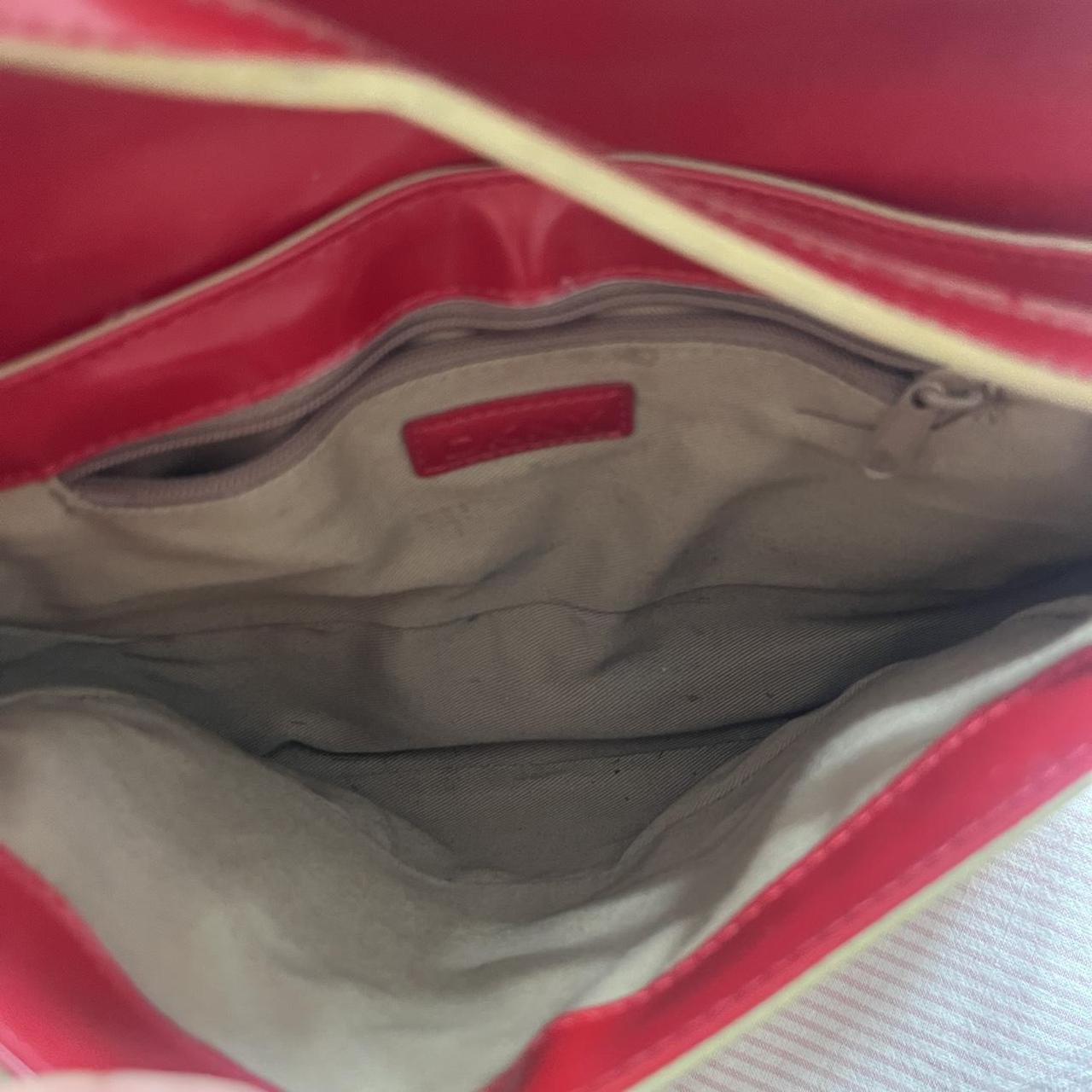 DKNY red leather bag Not sure if this is fake... Depop