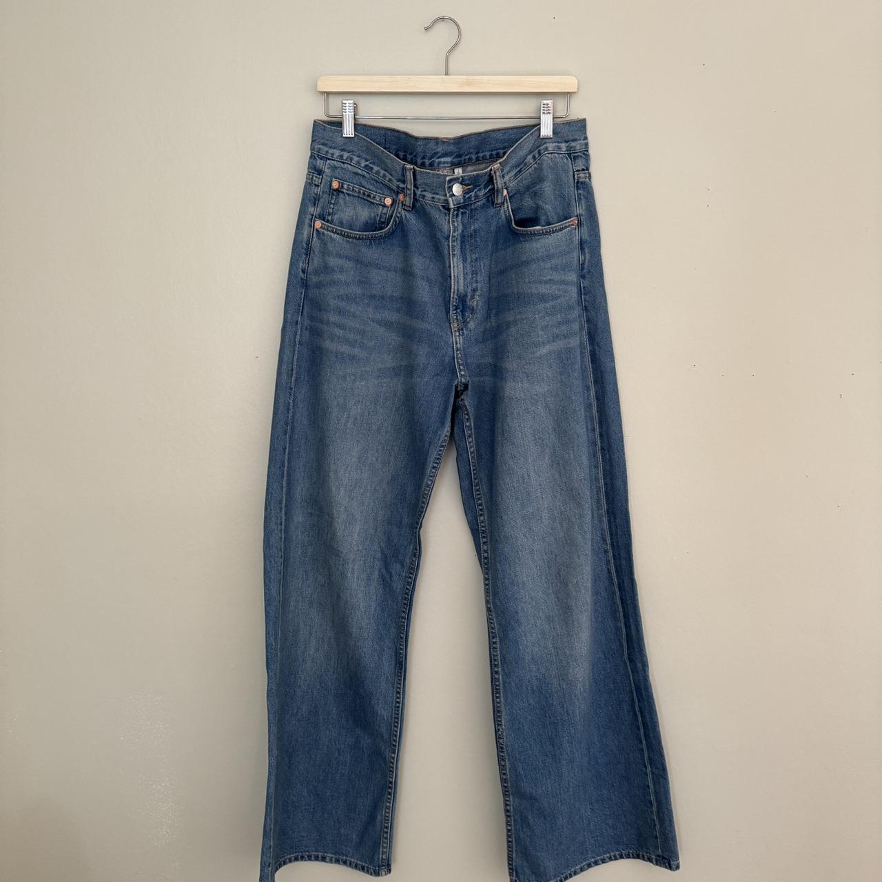 Super baggy flared Weekday jeans 31W 34L - Depop