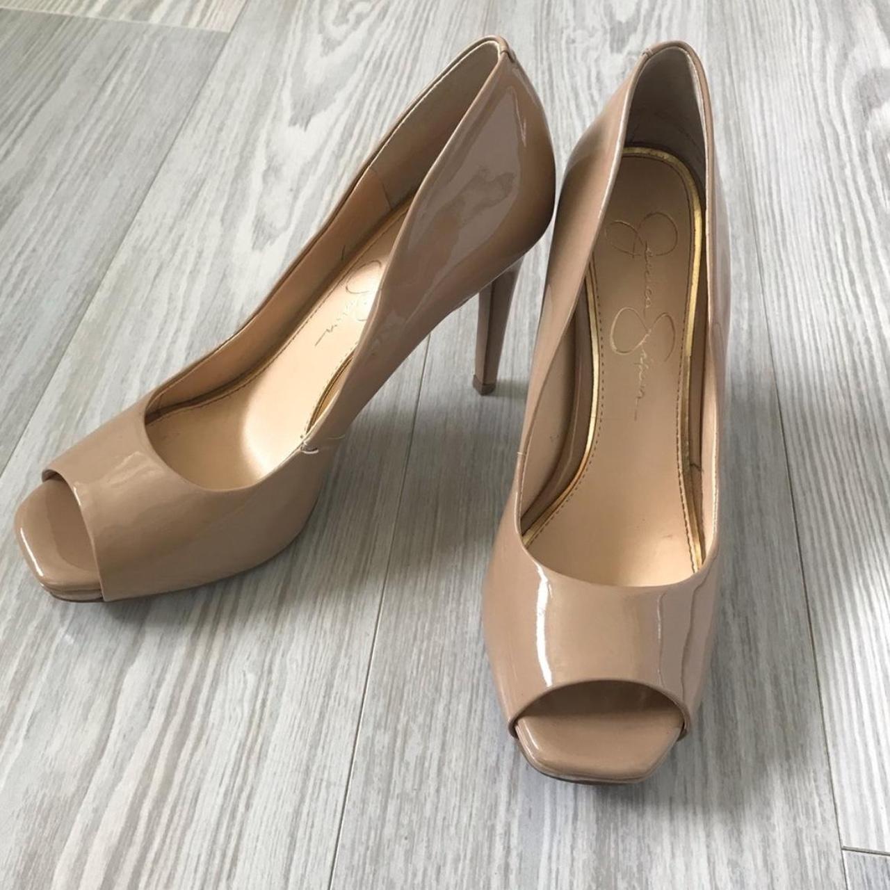 jessica simpson nude high heels a few small flaws as... - Depop