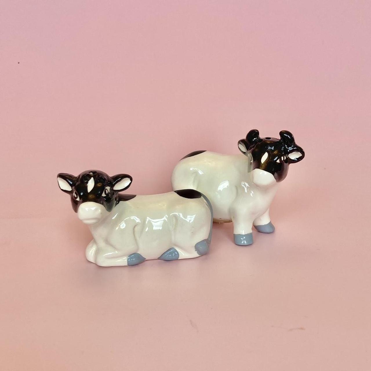 Cow salt and pepper pots Shakers cruet set... Depop