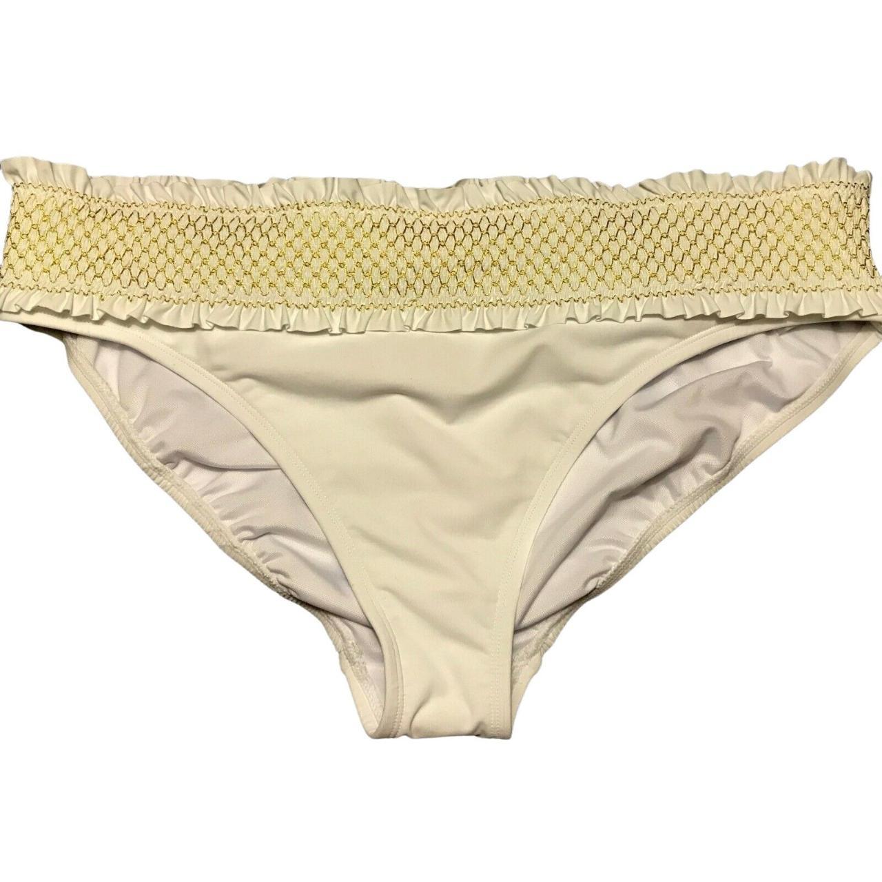 Bleu Rod Beattie Women's White and Gold Bikini-and-tankini-bottoms