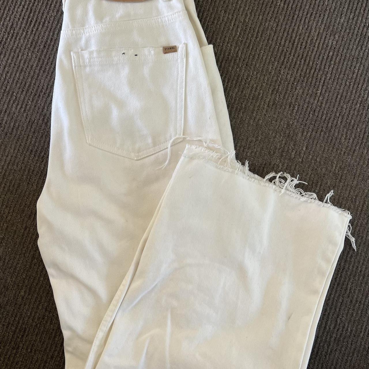 Thrills (Holly) cream denim jeans Size 10/28 Good... - Depop