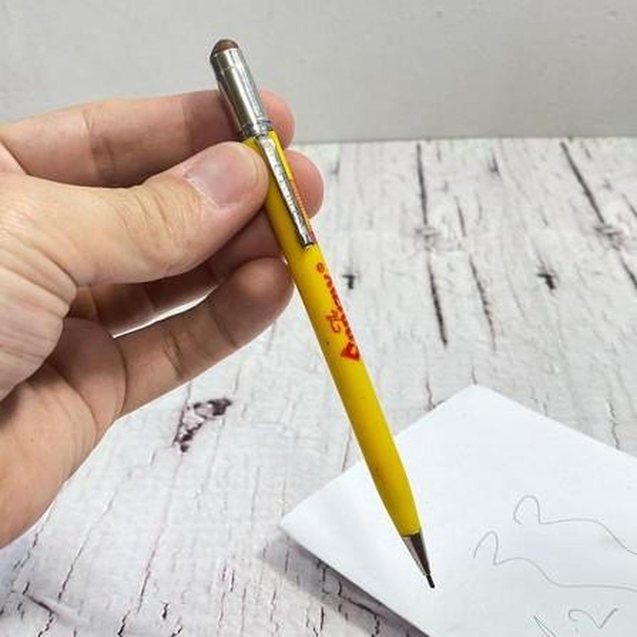 Vintage Scripto Mechanical Pencil YELLOW, Made in... - Depop