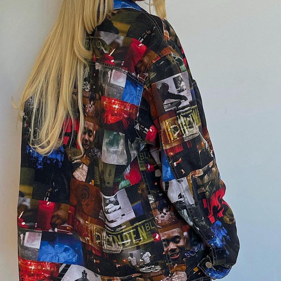 Supreme Nas and DMX Collage Denim Chore Coat... - Depop