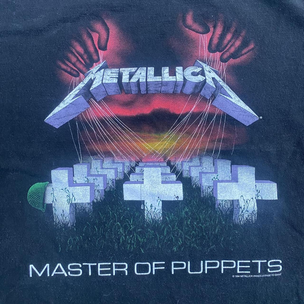 1994 Vintage Metallica Shirt Master of Puppets Great... - Depop