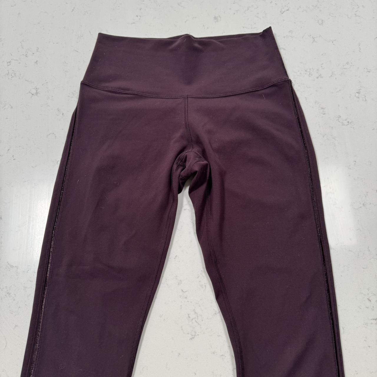 Dark purple or burgundy colored Lululemon leggings. - Depop