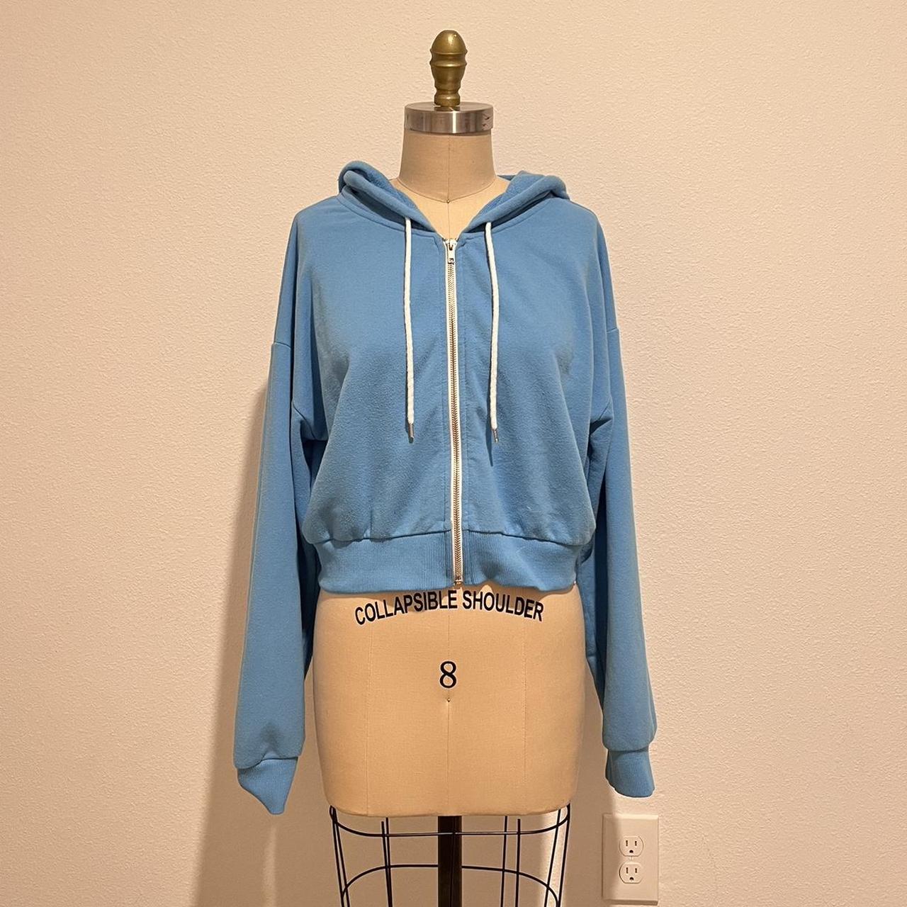 Forever 21 Cropped Zip Up Hoodie Preloved