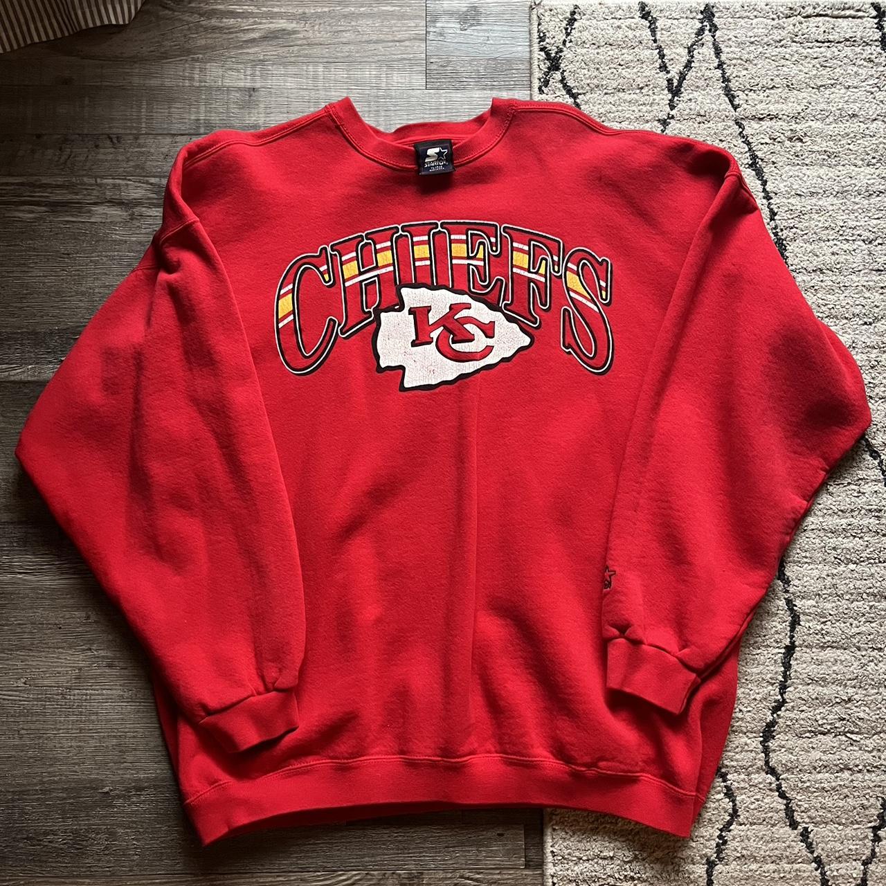 Vintage Kansas City Chiefs Big Spellout Crewneck - Depop