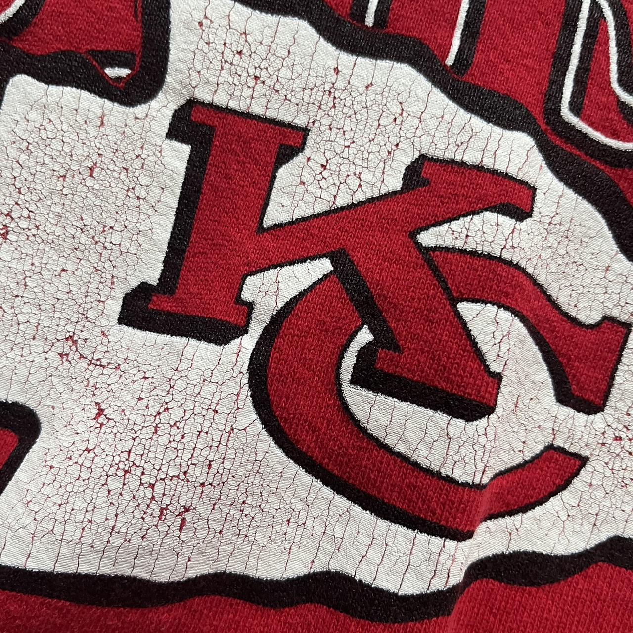 1996 RARE Vintage Chiefs crewneck. Crazy big front & - Depop