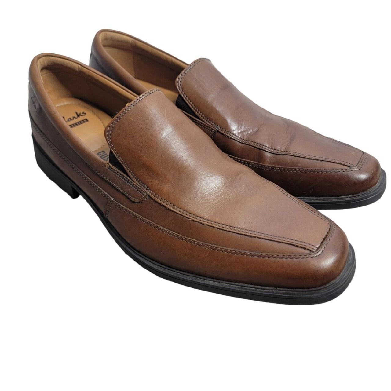 Clarks Tilden Free 26130098 Mens Tan Slip On Loafers... - Depop