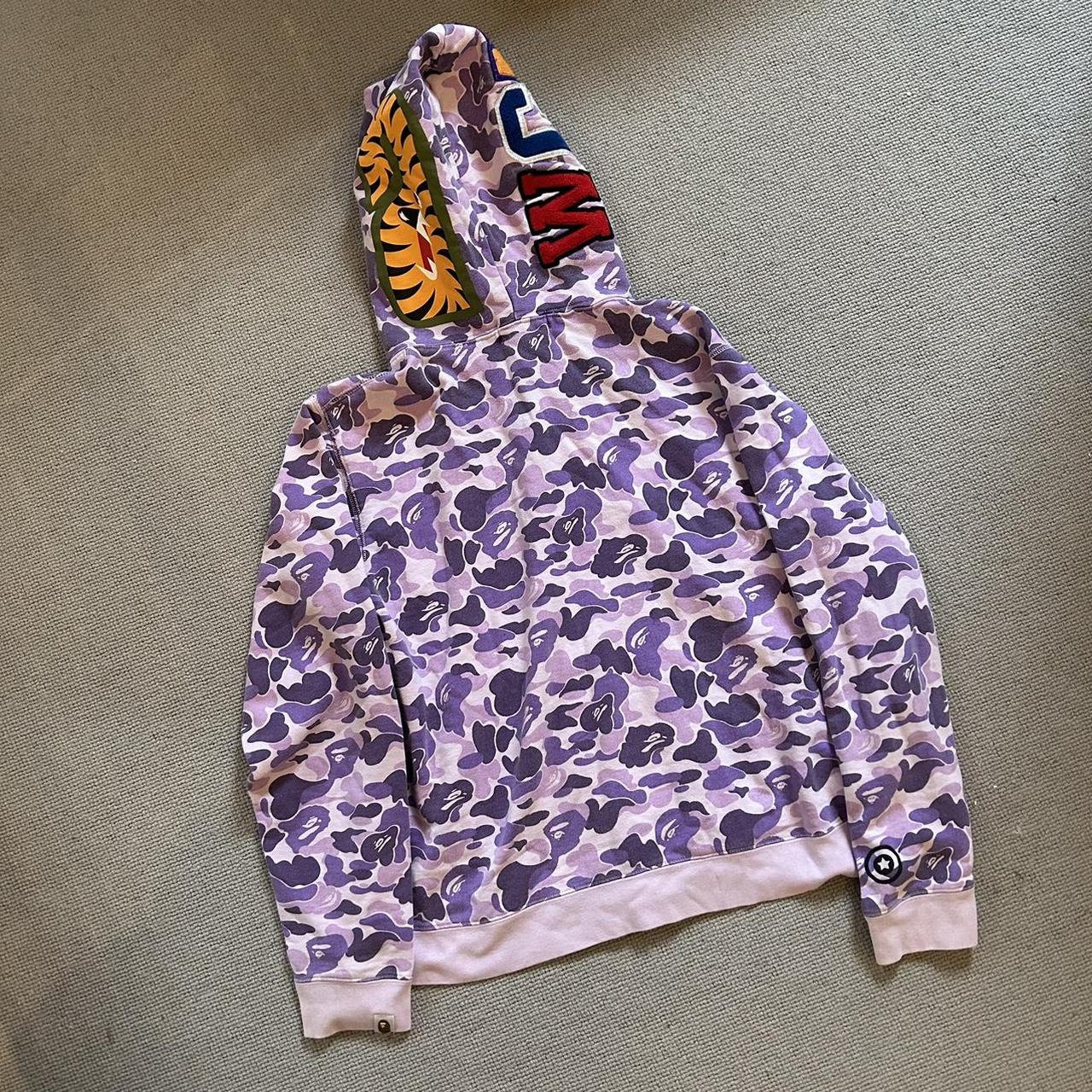 Bape purple hoodie - Depop