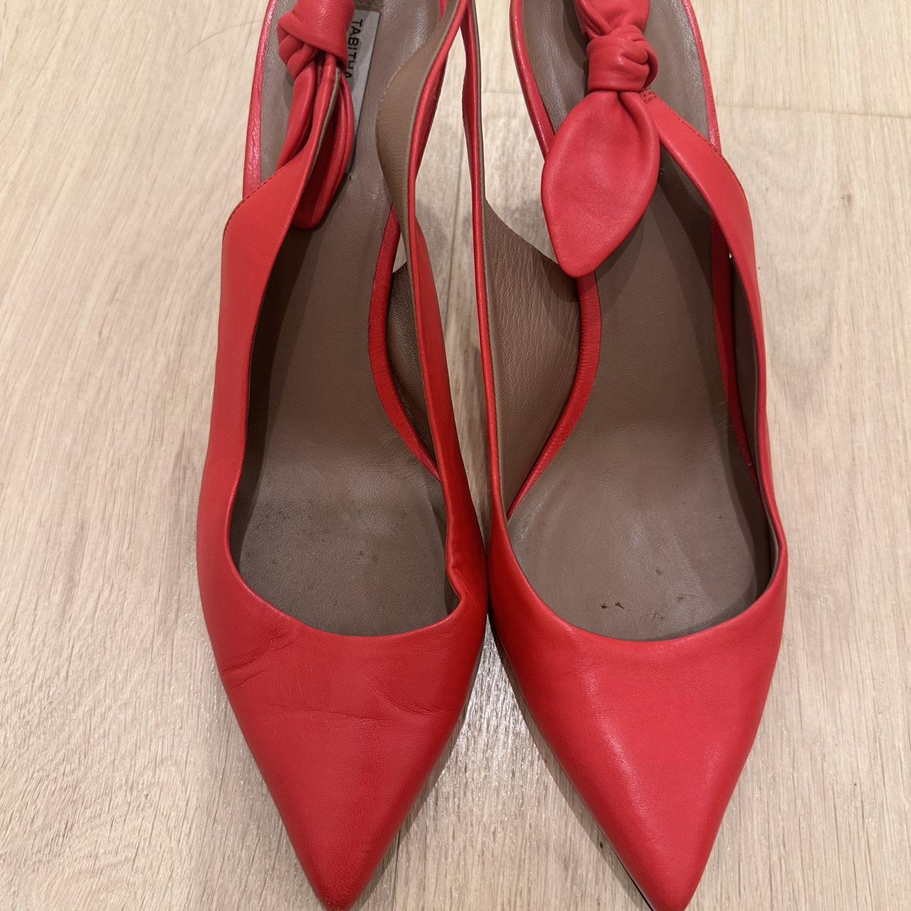 Tabitha Simmons red slingback pumps heels Some minor. Depop