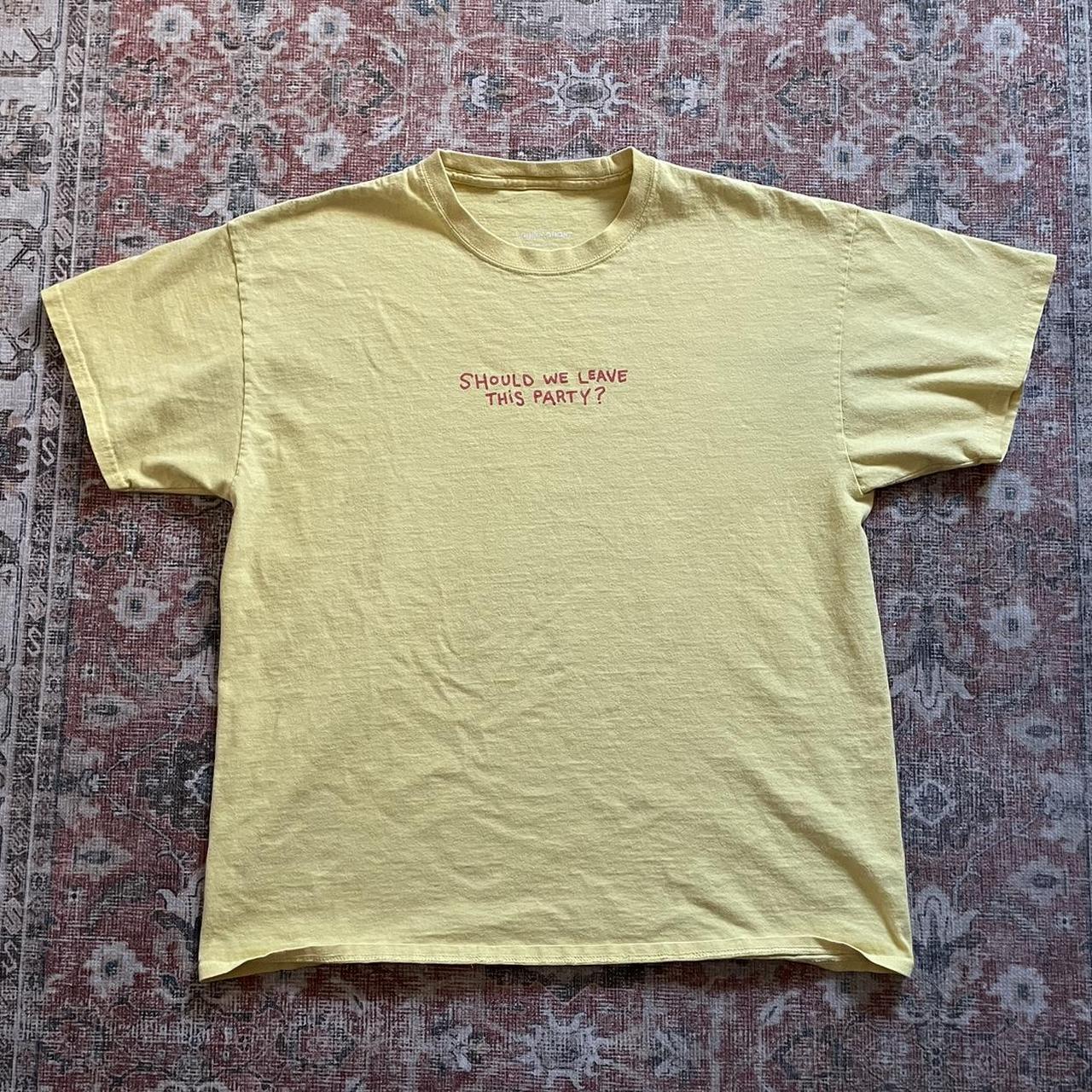 Lonely ghost “should we leave this party” shirt... - Depop