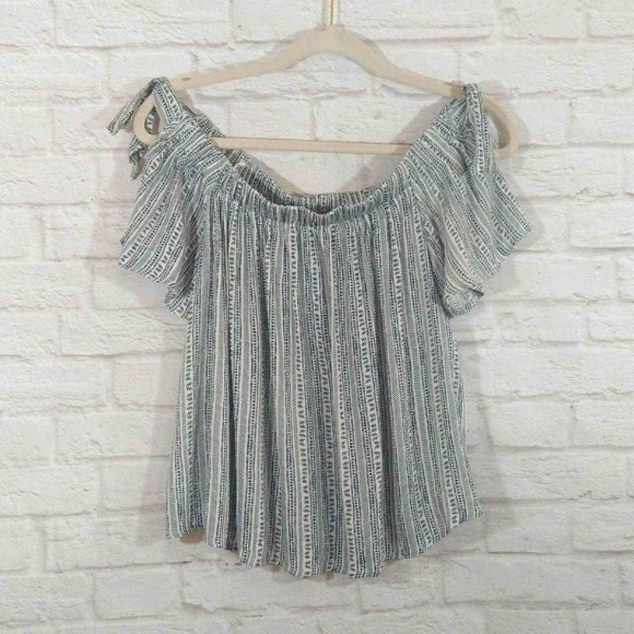 Woven top off shoulder forever online 21